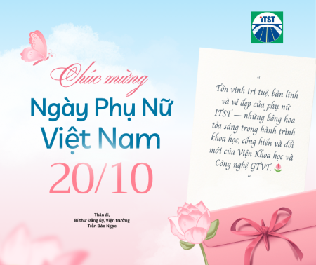 Thư chúc mừng ngày Phụ nữ Việt Nam 20/10 của Bí thư Đảng ủy, Viện trưởng 【Dubai Palace】 Link vào Dubai Casino Mobile mới nhất
